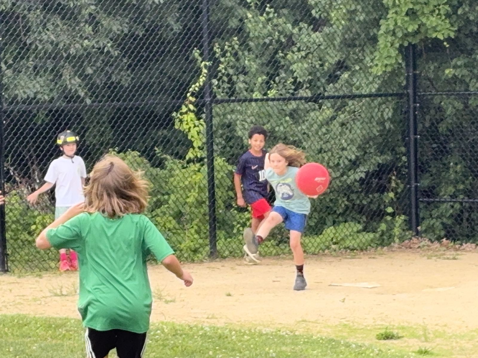 Griffin getting on base with a "Gritty" kick
