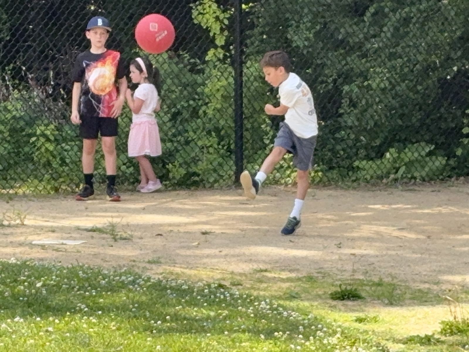 Thiago keeping his head down and following through