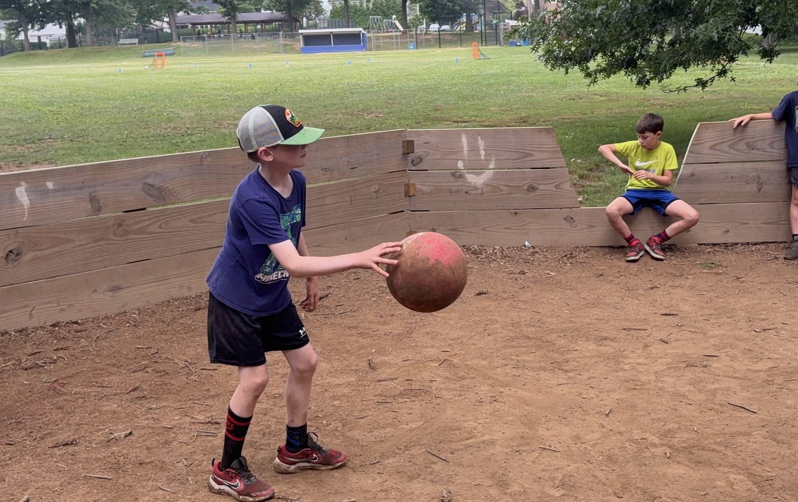 Wyatt using a dribbling technique during the final two