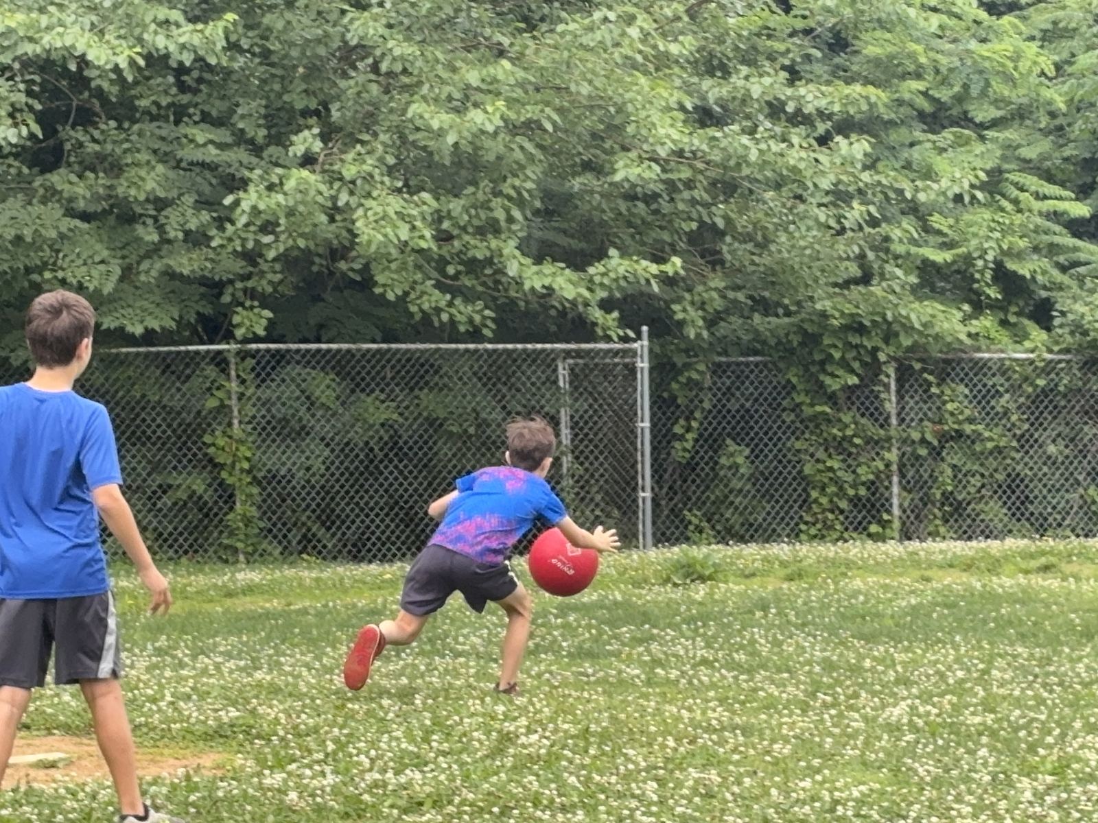 Don't kick the ball near Dominic unless you're trying to get out