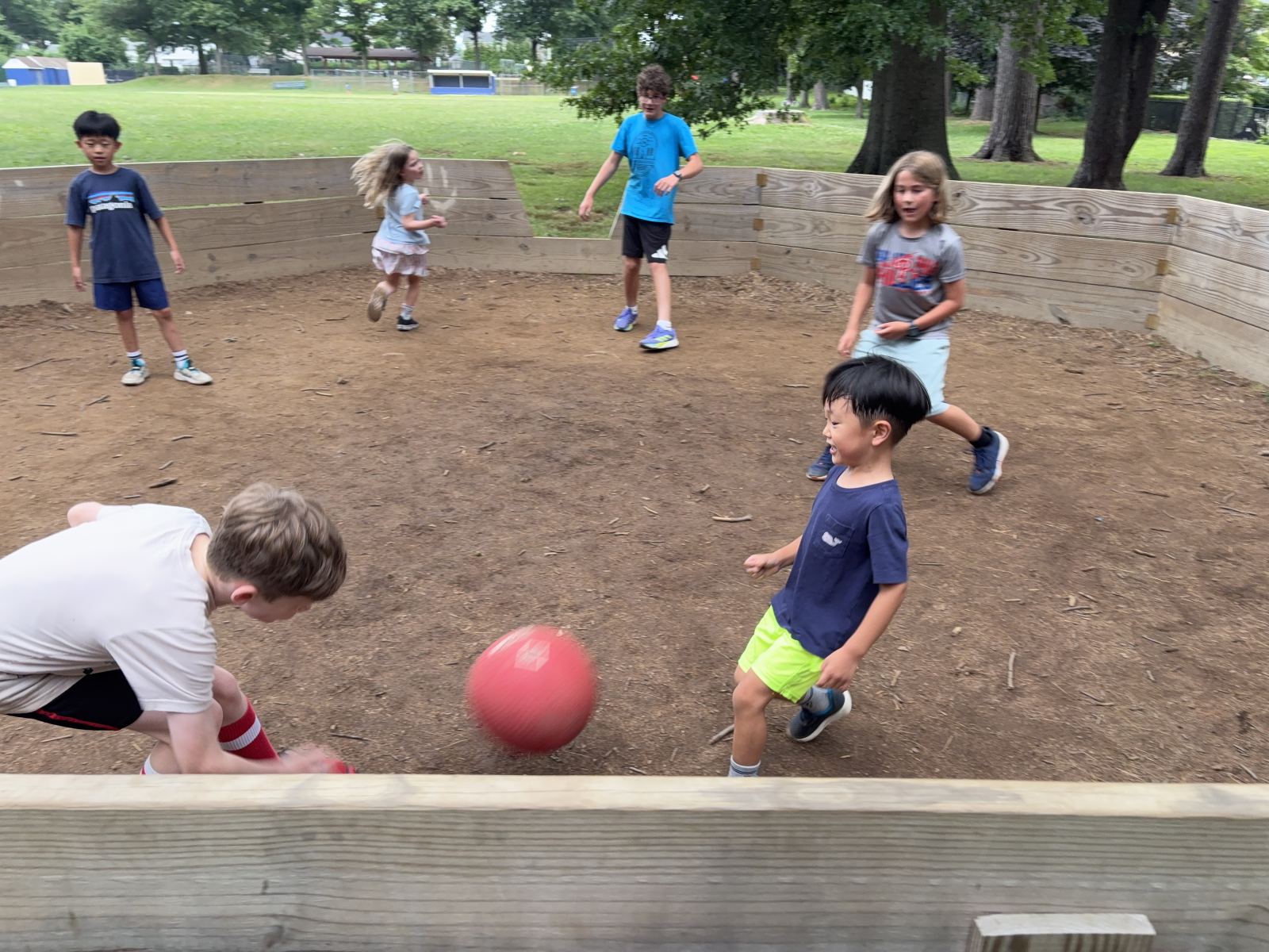 Our first evening game of the summer