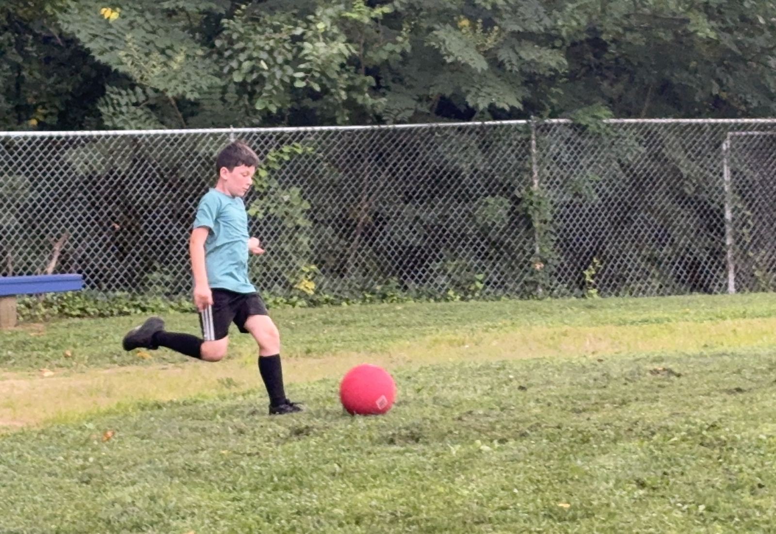 Owen about to destroy the ball