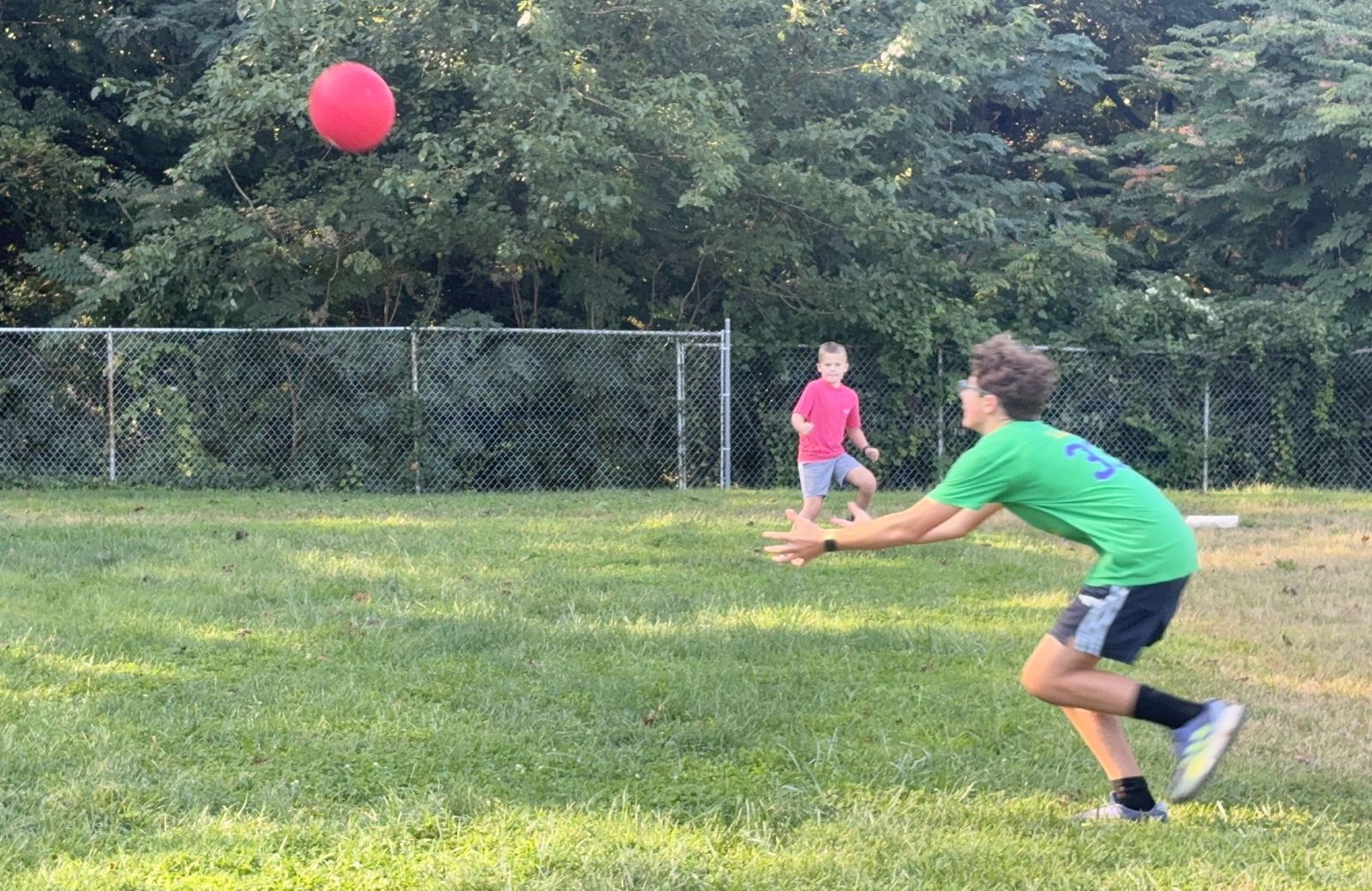 Nolan coming in hard for the catch